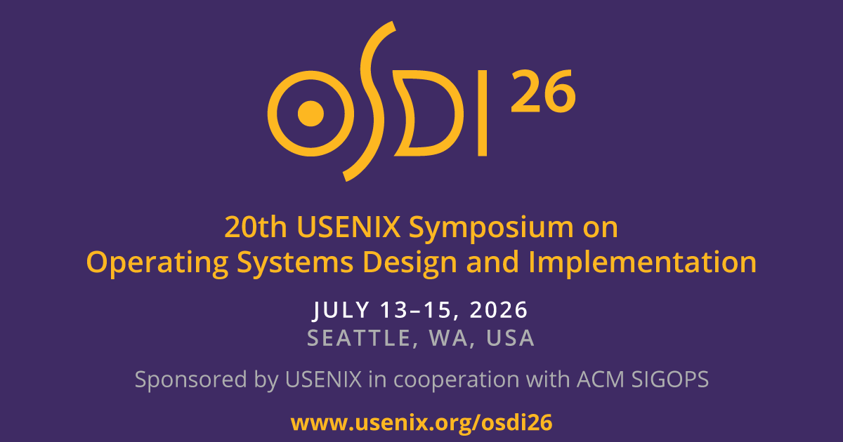 Announcing OSDI 2026 Bird-of-Feather (BoF) Session on Reproducibility